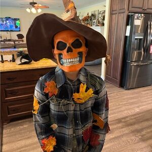 Homemade Scary scarecrow costume. Worn for Halloween.